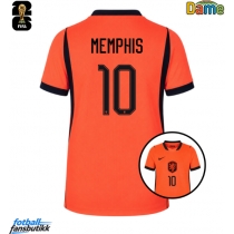 Nederland Memphis Depay #10 Hjemmedrakt Dame VM 2026 Kortermet